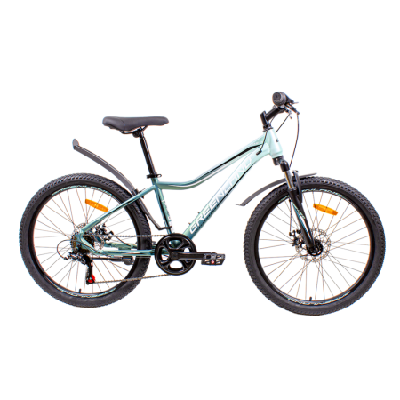 Велосипед GREENLAND DEMETRA 7S SUS, 24", рама 14", зеленый, горный, для взрослых