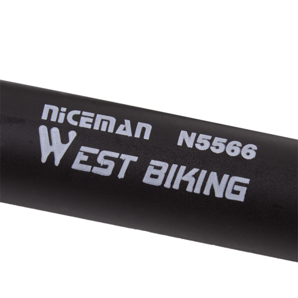Напольный велонасос West Biking, пластик, 5 Bar, 30,5×5×3,5 см, 95 г, длина шланга 48 см
