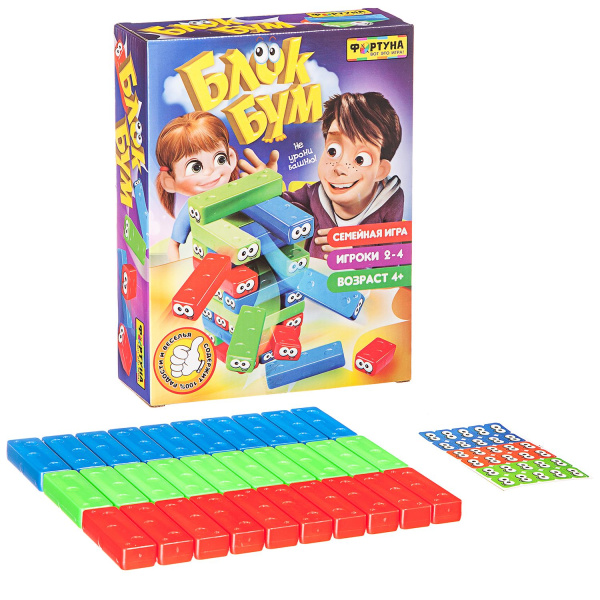 Настольная семейная игра БЛОК БУМ
