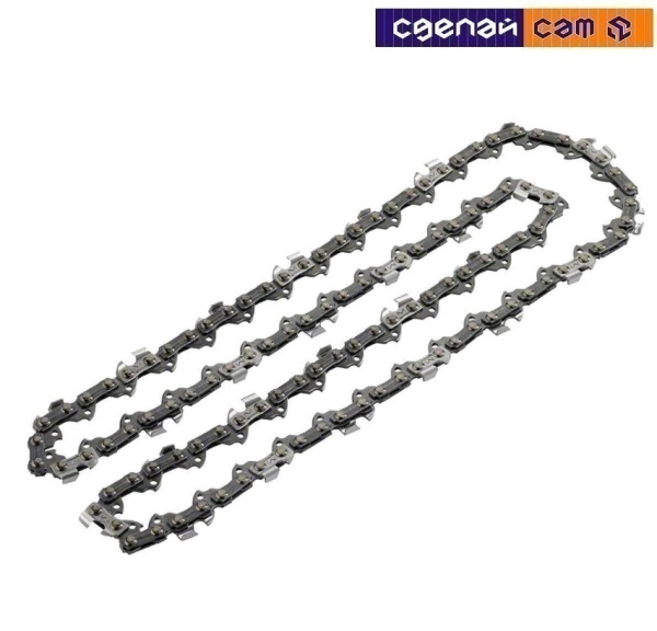 Цепь 3/8" 1,3мм 25 зубов квадратный зуб двойной выброс