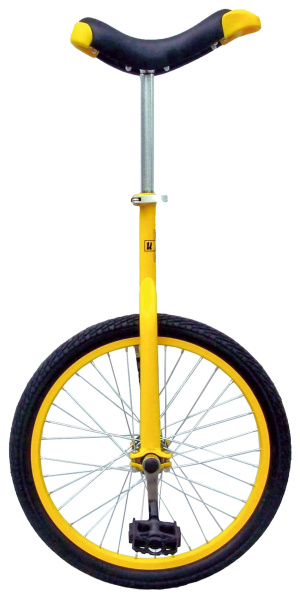 Уницикл FUN 20", 5-659325 сталь, желт., алюм. обод 36 спиц, картр. подш.