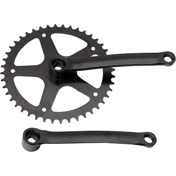 Шатуны (008) комплект под квадрат, 44 зуб., длина170мм, аналог Stels, ЧЕРНЫЙ  (упак 20 ком)