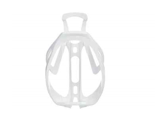 Флягодержатель с болтами, пластиковый, белый