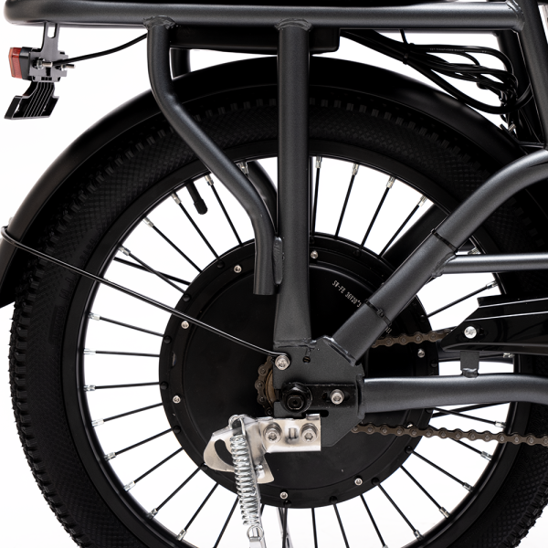 Электровелосипед двухколёсный для взрослых SAMEBIKE, модель RX, артикул SB-RX350, стальная рама, мотор 350Вт, батарея 36V, 10Ah,цвет серебристый