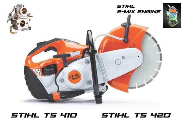 Карбюратор для бензореза (бетонореза) STIHL TS410 и TS420 с двигателем 2-MIX