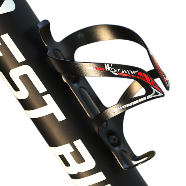 Флягодержатель West Biking, алюм, крепление на раму, универсальный, цвет: красный