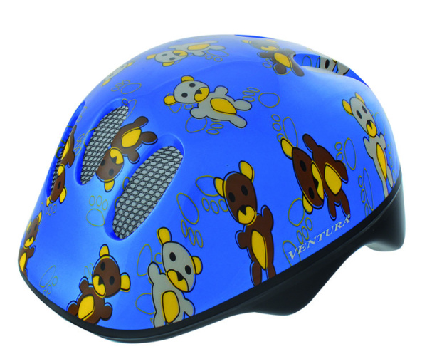 Шлем детский/подростк. 5-734072 с сеточкой 6 отв. 48-52см TEDDY/голубой (10) M-WAVE
