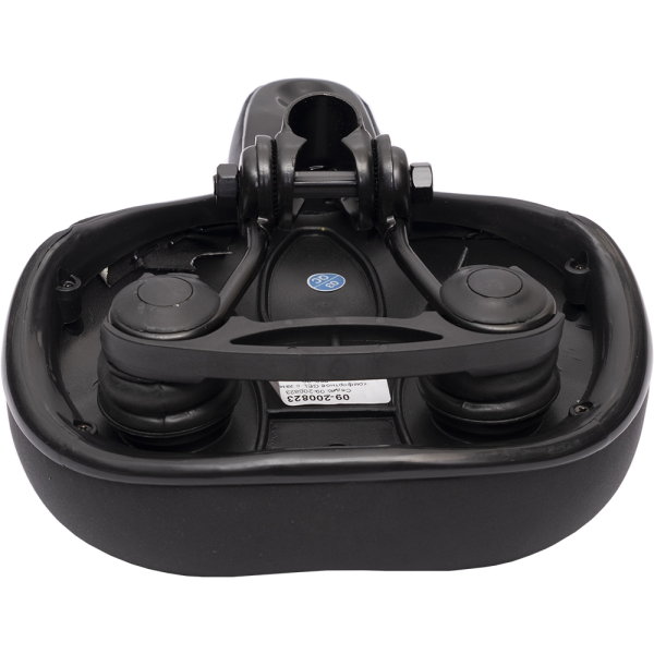 Седло 09-200823 комфортное GEL с замком 250х200мм широкое с эластомерами, 697гр, черное HORST