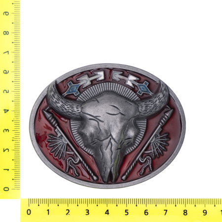 Пряжка металлическая для ремня №34 red