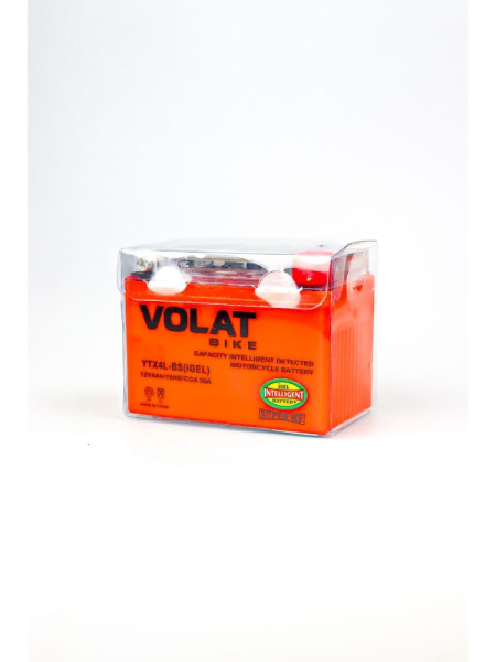 Аккумулятор VOLAT (4 Ah) 50 A, 12 V Обратная, R+ YTX4L-BS YTX4L-BS(iGEL) 113х70х85