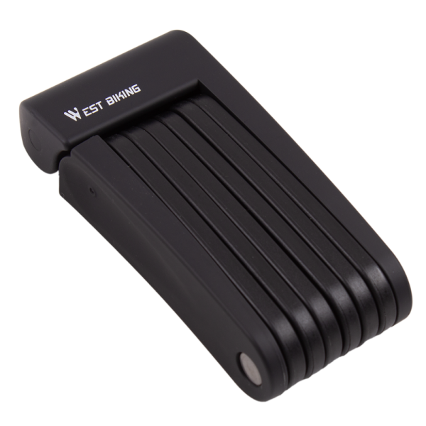 Складной велосипедный замок West Biking 80 см. для e-bike и велосипедов, сталь