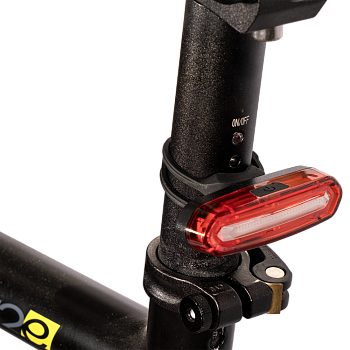 Велосипедный фонарь задний аккумуляторный 650mAh, 120 люмен., 7 режимов работы, IPX защита от влаги, West Biking арт.0701111