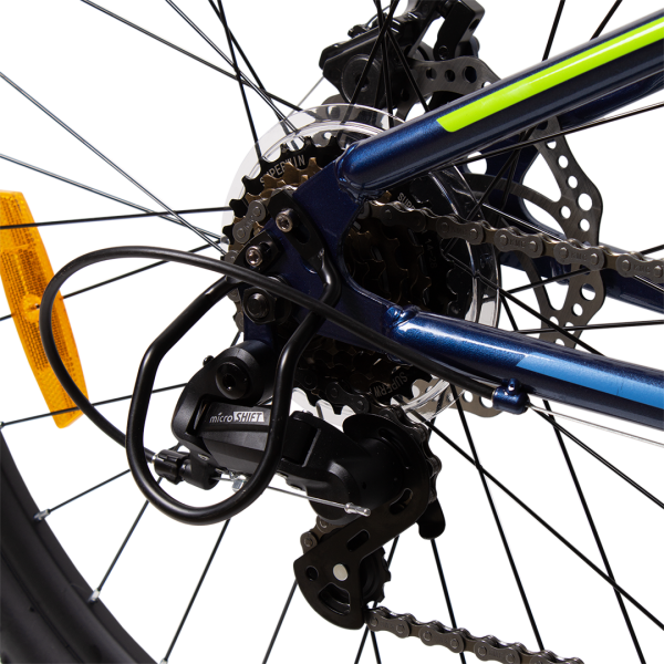 Велосипед STELS 24" Navigator-400 MD (12" Синий/Салатовый)