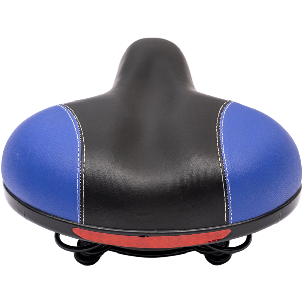 Седло широкое металлическая основа (чёрное с узороми) модель: 016-15.