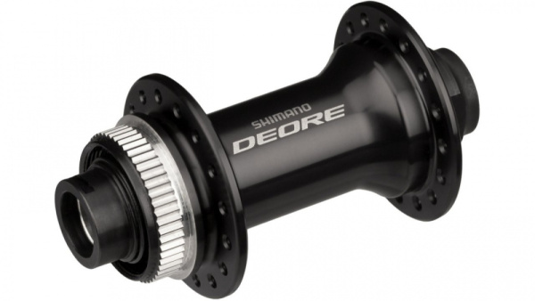 Втулка передняя Shimano DEORE HB-M6010, алюм., 32отв. под ось 15 мм. (без оси), под диск, 100мм.