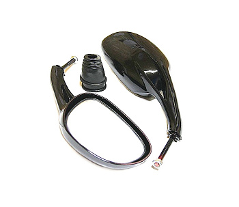 Зеркала (070) "Каплевидные" чёрные с поворотом