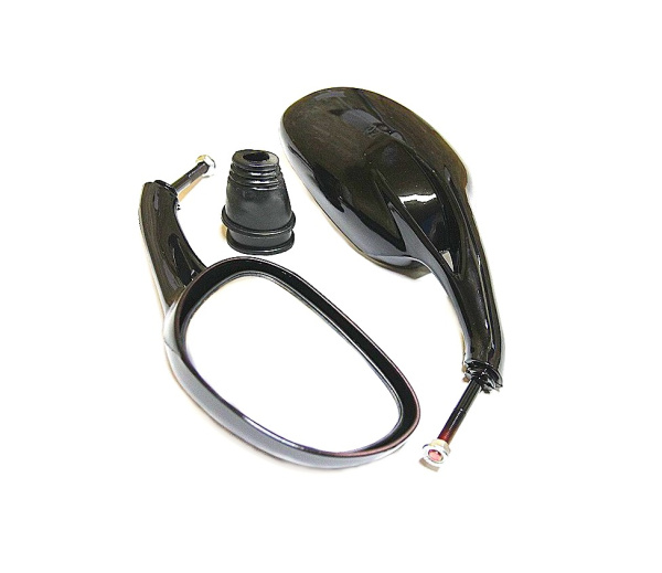 Зеркала (070) "Каплевидные" чёрные с поворотом