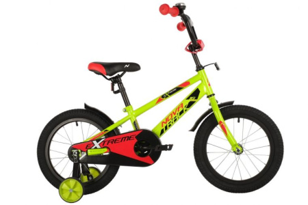 Велосипед NOVATRACK 18" STRIKE зеленый, тормоз нож, крылья корот, защита А-тип