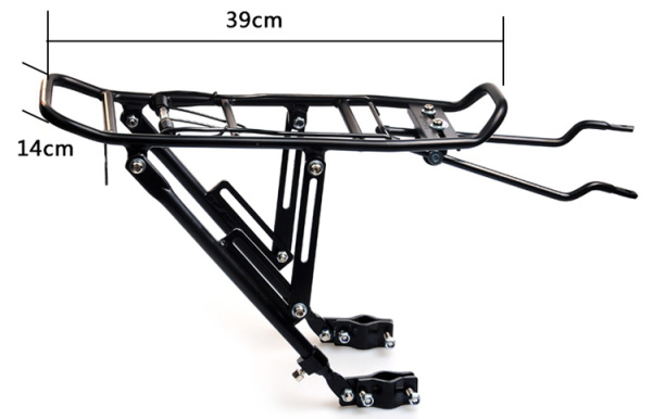 Багажник 24-29" задний 00-170327 алюм. H023 сборный, подходит для диск торм. черный HORST
