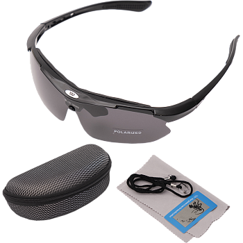 Велосипедные очки солнезащ.со сменными линзами+чехол, размер 20*8*15 см, West biking арт. 0703136