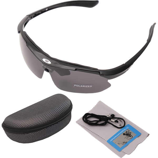 Велосипедные очки солнезащ.со сменными линзами+чехол, размер 20*8*15 см, West biking арт. 0703136