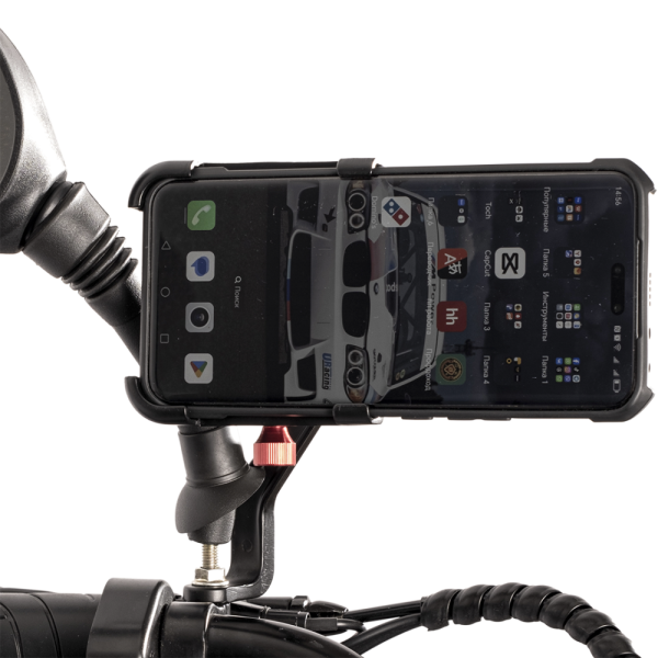 Держатель для мобильного телефона SJJ-298E шириной от 55 до 95 мм, совместим с рулями ф31,8 мм