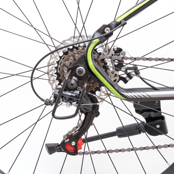 Велосипед FORVANT (27.5. рост 19") Черный/зеленый, голубой/желтый