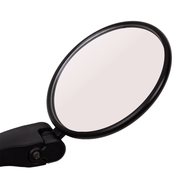 Велосипедное зеркало с отражателем на руль, d=80мм, поворот на 360", с регулировкой зеркальной поверхности, West Biking