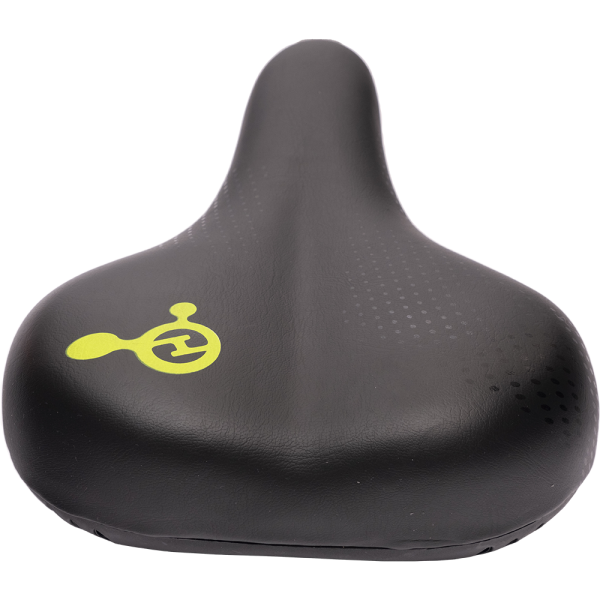 Седло 09-200819 комфортное, с замком  270х200мм широкое с эластомерами, 665гр, черное HORST