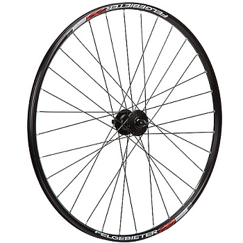 Колесо 29" переднее, дв. пист. обод, 32сп, вт. Shimano DEORE HB-M475-L, диск, эксц, черн.