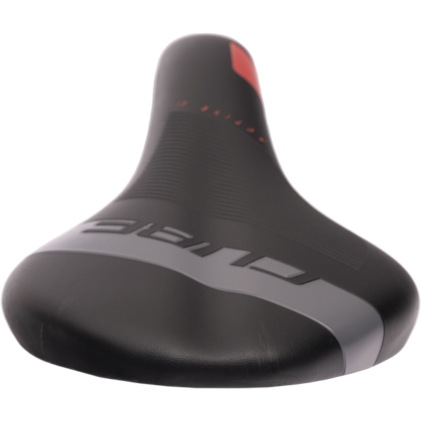 Седло CUBE 150х280мм черный/красный/серый