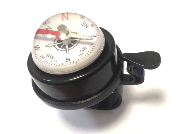 Звонок пластик с компасом ( черный)