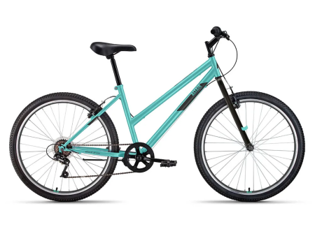 Велосипед ALTAIR MTB HT 26 low (26" 6 ск. рост. 17") 2022, мятный/черный
