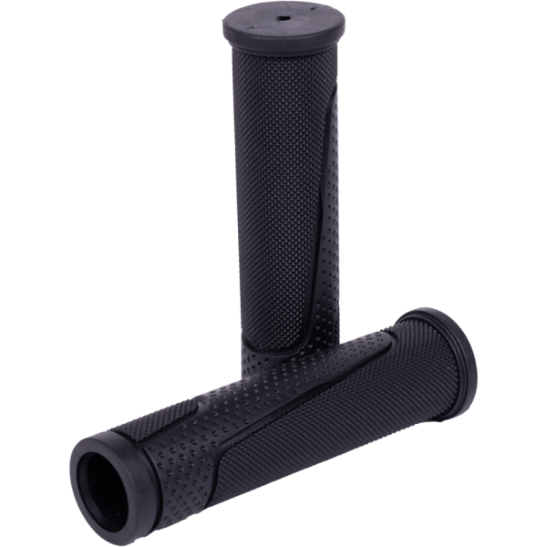 Ручки 5-410252  на руль резин. с антискольз. структурой, и дополнит. борозд. для лучш. фиксации рук 125мм черные M-WAVE