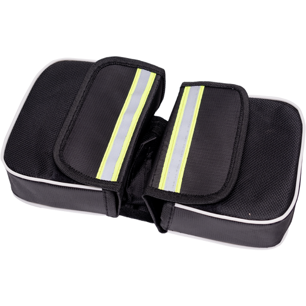 Сумка-бардачёк на раму велосипеда (двухсторонняя) с светоотражателем.