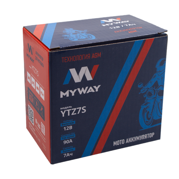 AKБ MYWAY BIKE YTZ7S (113*70*103.9)