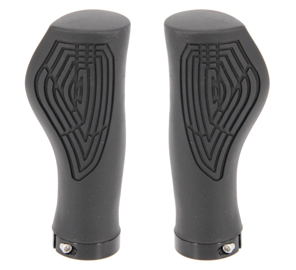 Ручки 00-170449 на руль H317А OneSideLock 118мм резинов. с 1 фикс. эргоном. с упорами под ладони, черные