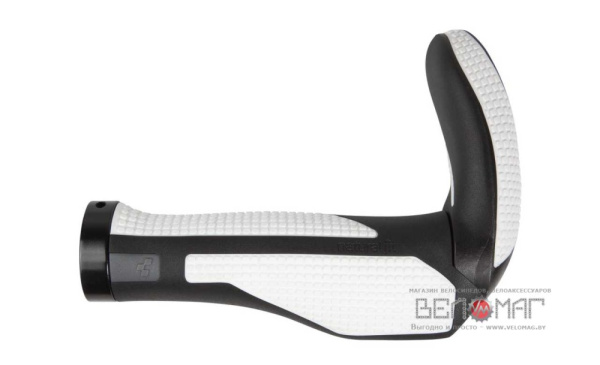 Грипсы CUBE Natural Fit Tour Bar Ends Medium черный&белый
