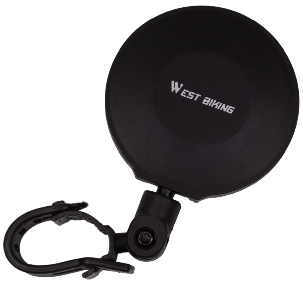 Велозеркало West Biking диаметром 80 мм и креплением на руль