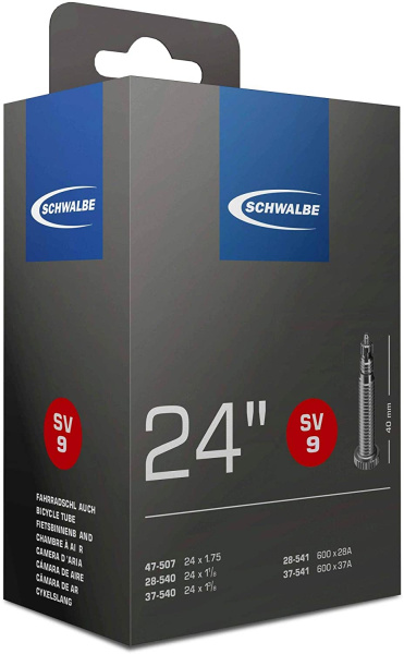 Камера. 24 спорт 05-10419313 SV9 24x1 1/8-1,75 28/47-507/541) IB 40mm. SCHWALBE