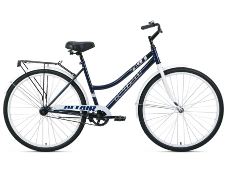 Велосипед ALTAIR CITY 28 low (28" 1 ск. рост. 19") 2022, темно-синий/белый, RBK22AL28021