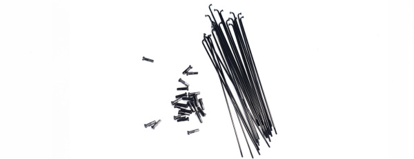 Спицы 03-002284 Spokes - Pack of 20 x spokes -182mm черные арт.I91-182B COLONY