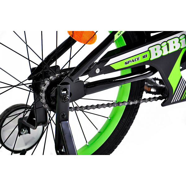 Велосипед детский двухколесный BIBI 20" SPACE 20 .SC.SPAC.BL/GR black/green