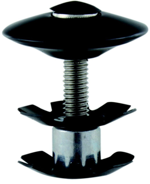 Якорь M-WAVE 1 1/8" с болтом для AHEAD-систем черный 5-390561