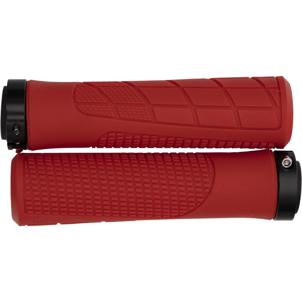 Ручки 00-170567 на руль H6 OneSideLock 135мм резиновые, новый антискольз. дизайн, c 1 черн. фикс. кр