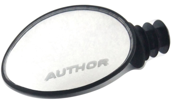 Зеркало овальное, панорамное AUTHOR AM-70, 8-16450005, 70мм, 3 степ. своб., торц. крепление, черное