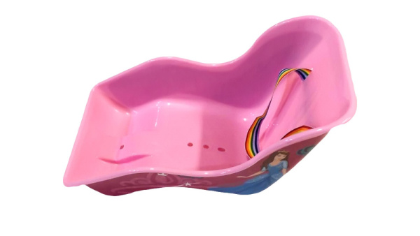 Кресло 00-170576 детское для КУКОЛ универс. крепл. на раму с ремешками, РОЗОВОЕ, дизайн ПРИНЦЕССА