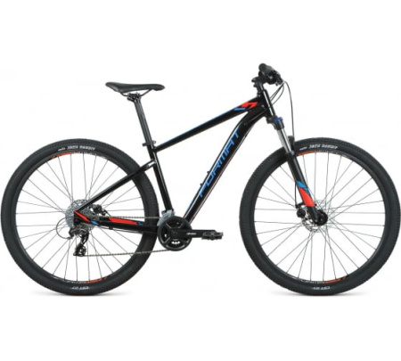 Велосипед FORMAT 1414 29 (29" 16 ск. рост. L) 2020-2021, черный, RBKM1M39D002