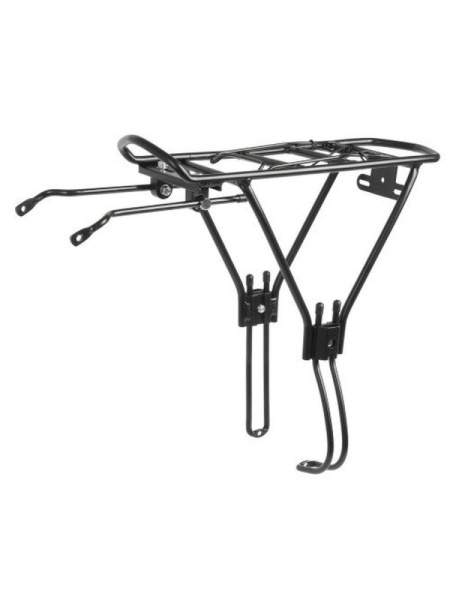 Багажник 00-170337 алюм. H037 27,5-29" 2-х стоечный, сварной, для диск торм. черный HORST