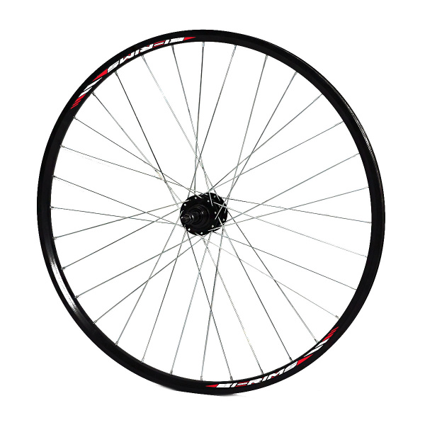 Колесо 28-29" заднее, алю. дв. обод, 32сп, вт. WZ-A208R алю, гайки, диск, трещ, LA-035